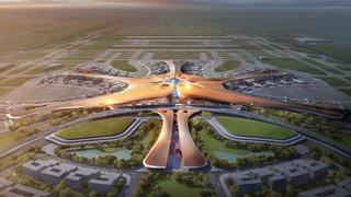 Beijing's new airport terminal looks more like a gigantic spaceport